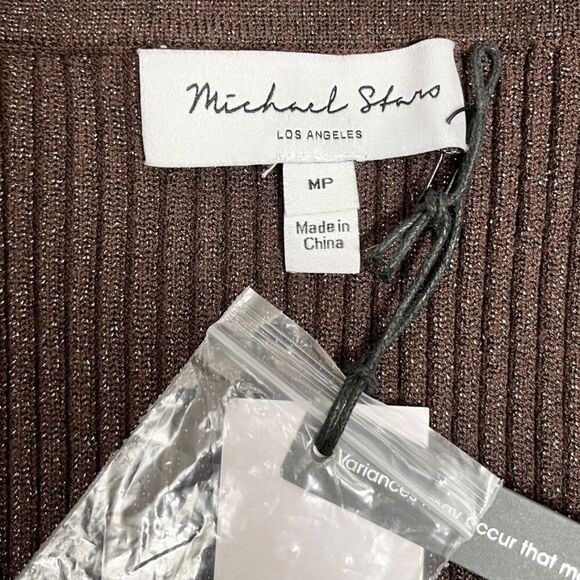 Michael Stars Dress Bodycon Shimmer Medium Petite MSRP $168 NWT Anthropologie - Picture 5 of 9